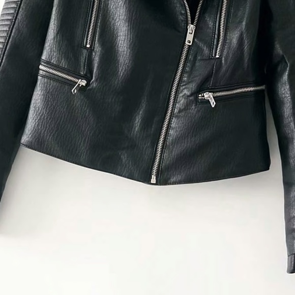 New faux leather biker jacket - Picture 3 of 4